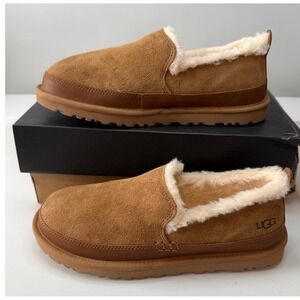 UGG Ascot Neumel Hybrid Chestnut Suede Slippers 1174586 Mens 8 NWB